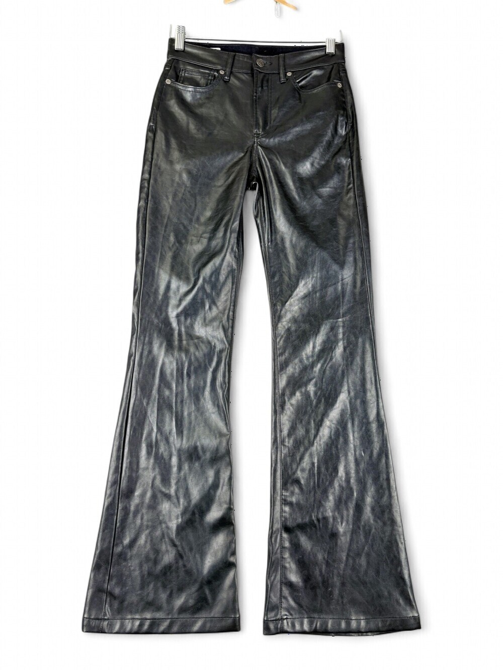 Gap Leather-Look Bootcut Pants Black Size 25